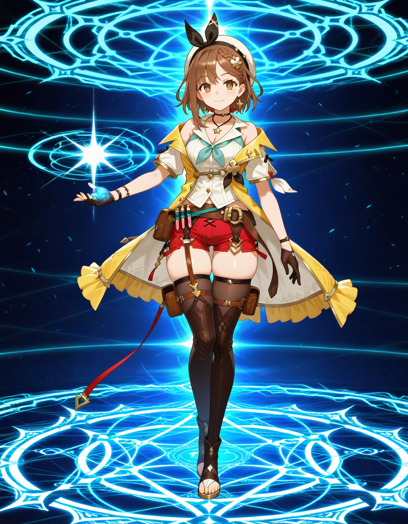 1girl,  atelier ryza 2,  fgo gacha background on Tensor.Art