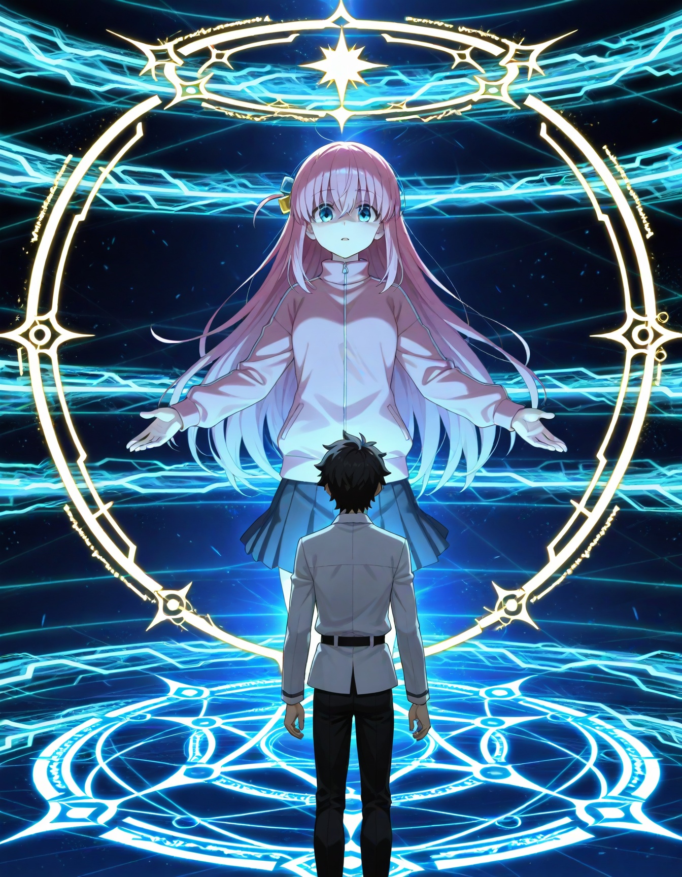 1boy,  fujimaru ritsuka \(male\),  1girl on Tensor.Art
