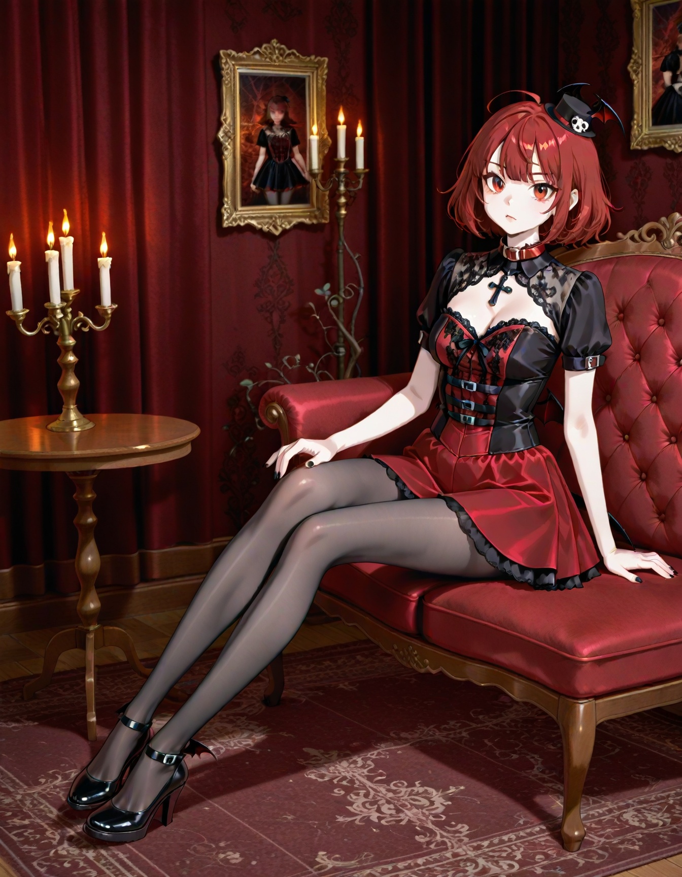 RedVampire,  gothic,  cosplay on Tensor.Art