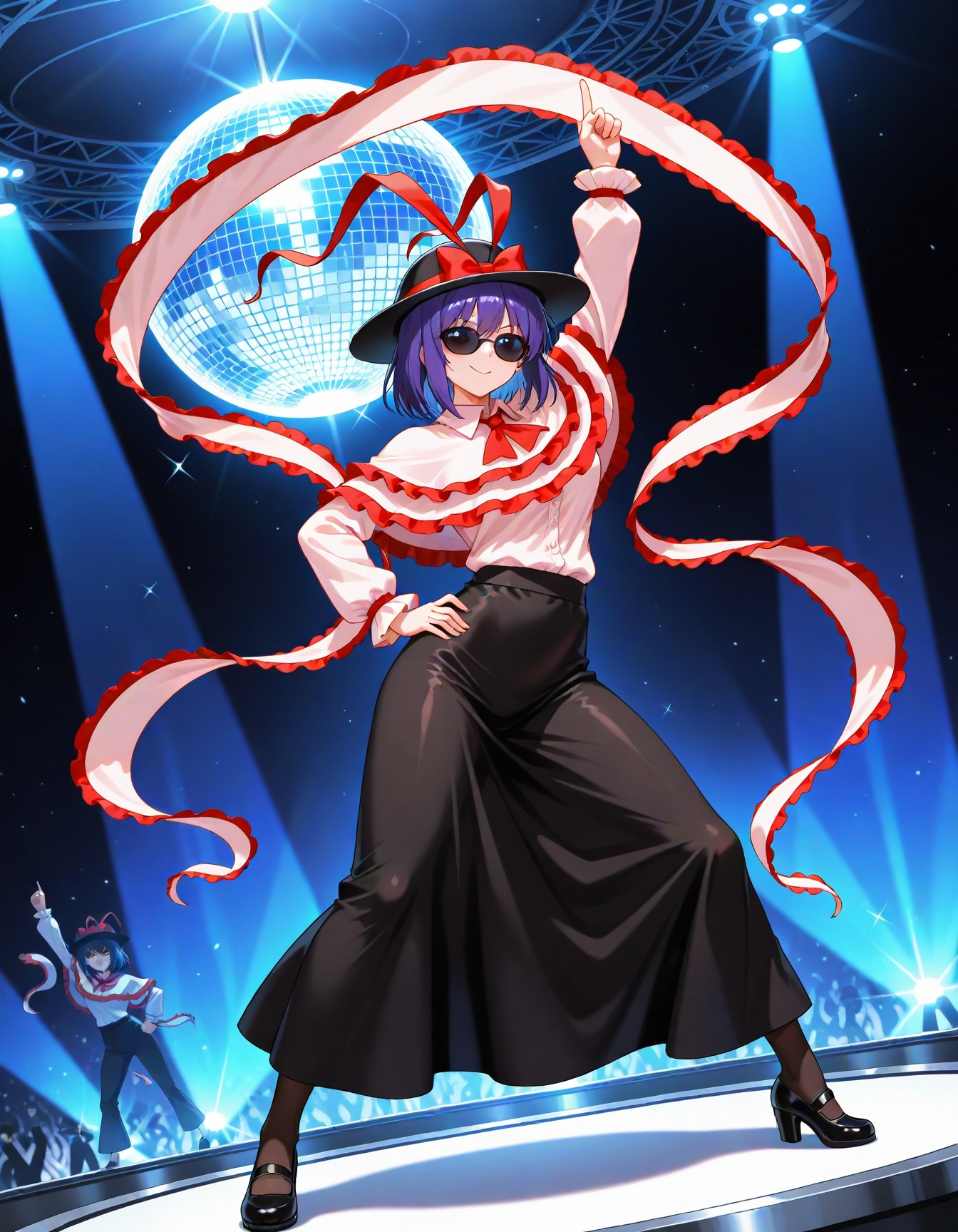 nagae iku,  sunglasses,  smile on Tensor.Art