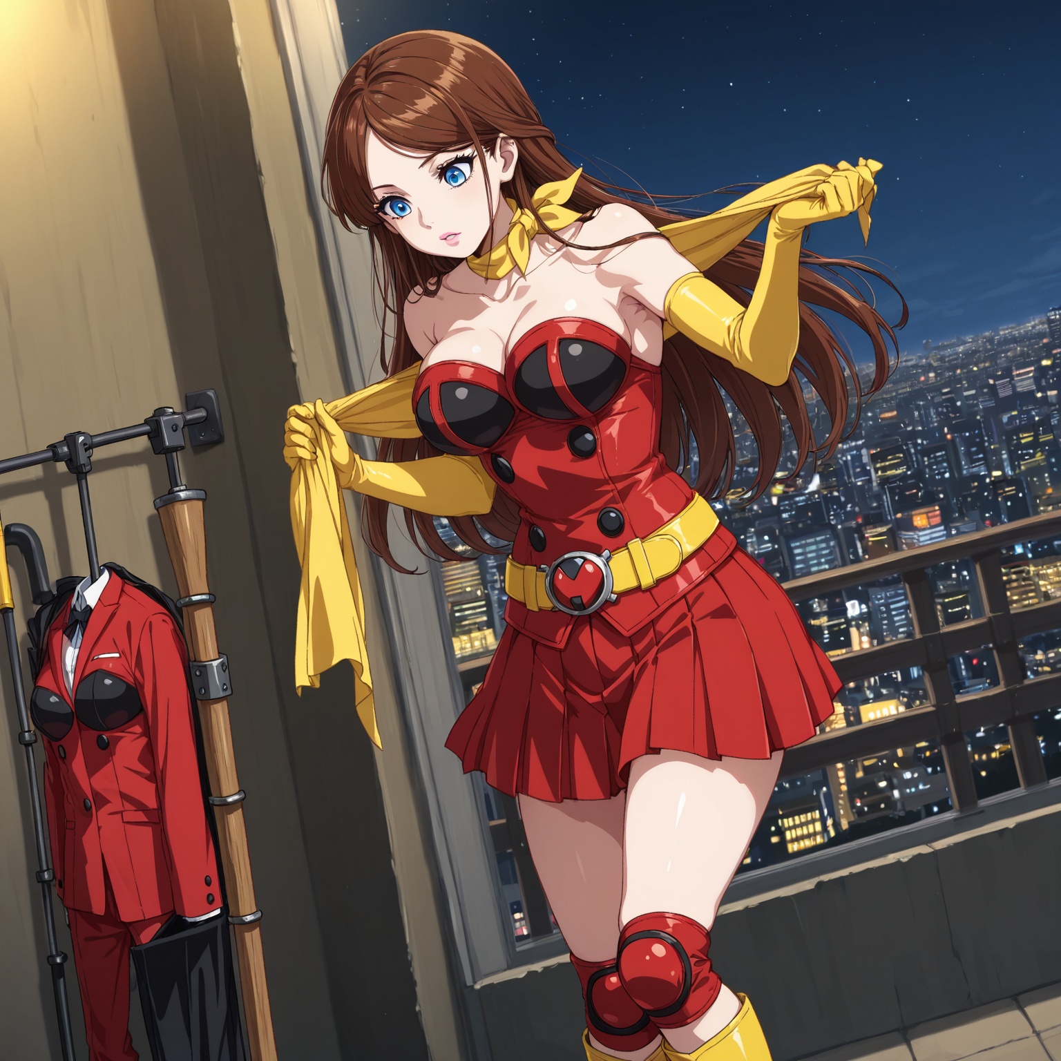 1girl,  okadayuriko,  brown_hair on Tensor.Art