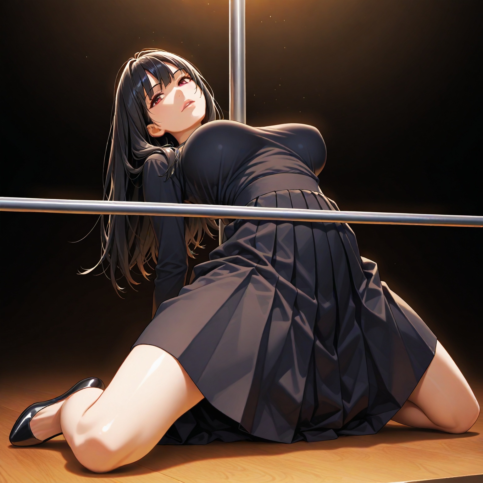 limbo dance,  backbend,  leaning back on Tensor.Art