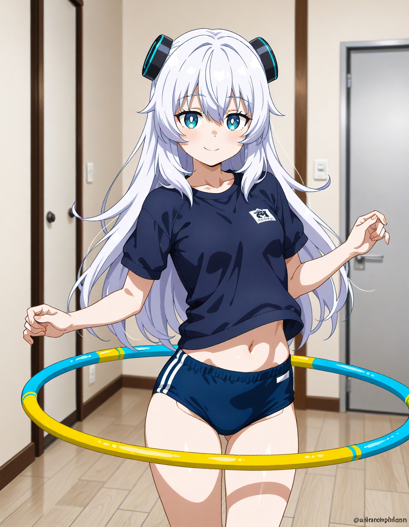 1girl,  HulaHoopDance,  hula hoop on Tensor.Art