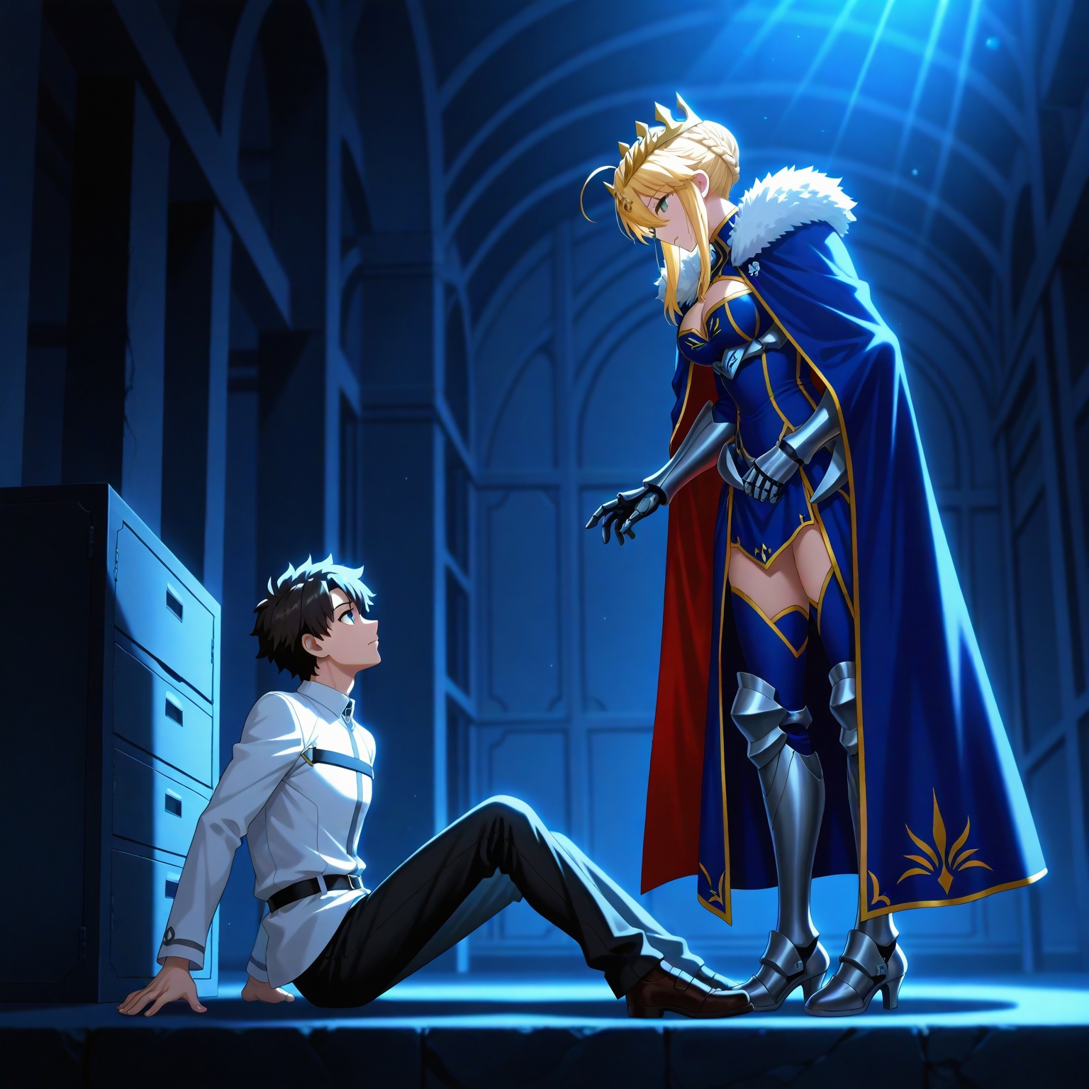 FatefulNight,  1girl,  1boy on Tensor.Art