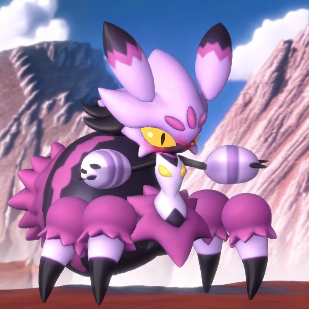 tarantriss,  spider,  pink fur on Tensor.Art