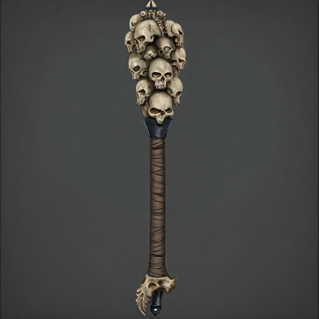 Evil weapon,  simple background,  mace on Tensor.Art