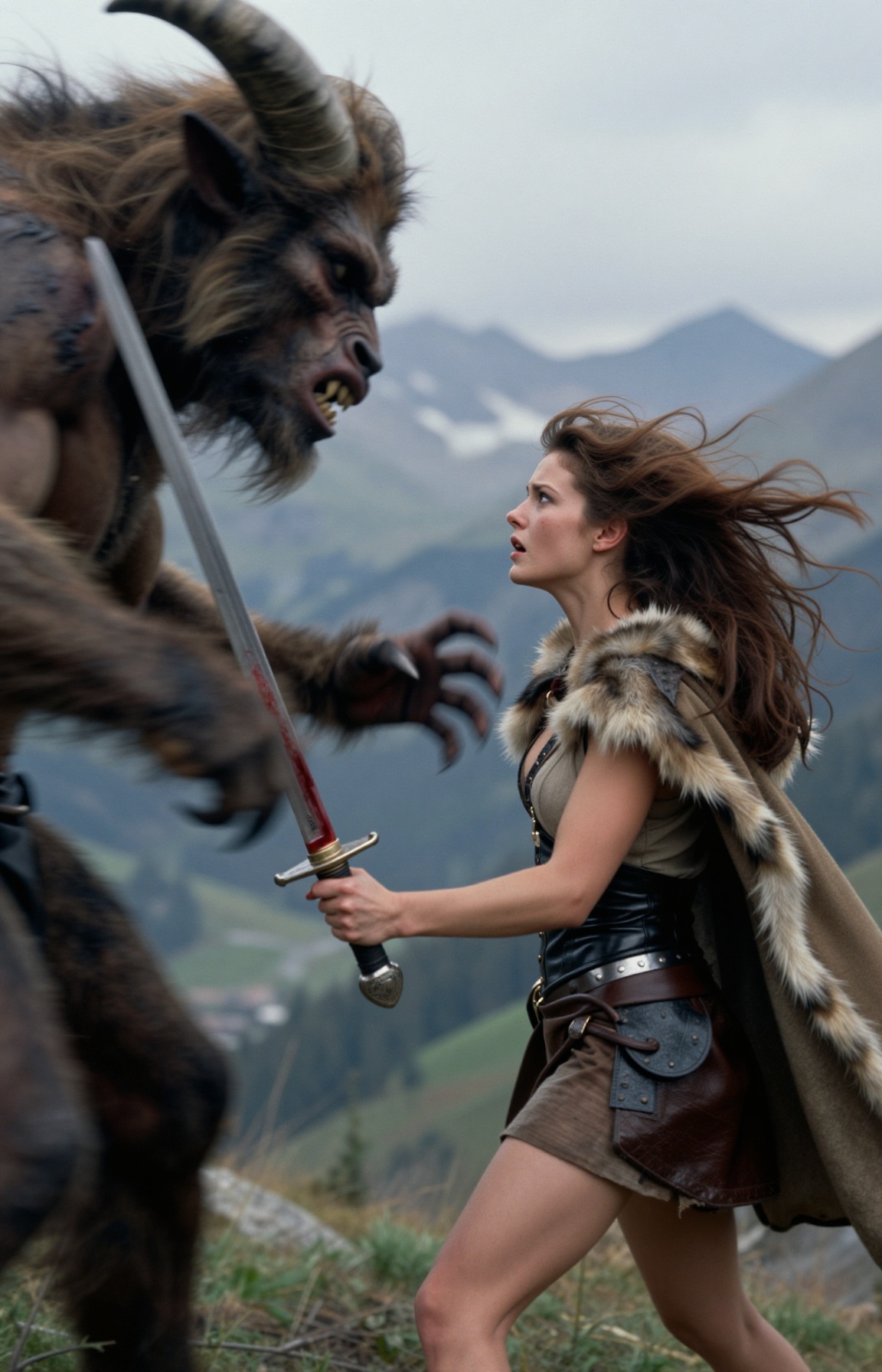 The year is 1987,  and the geographical location is the rugged,  scenic landscape of the Swiss Alps on Tensor.Art