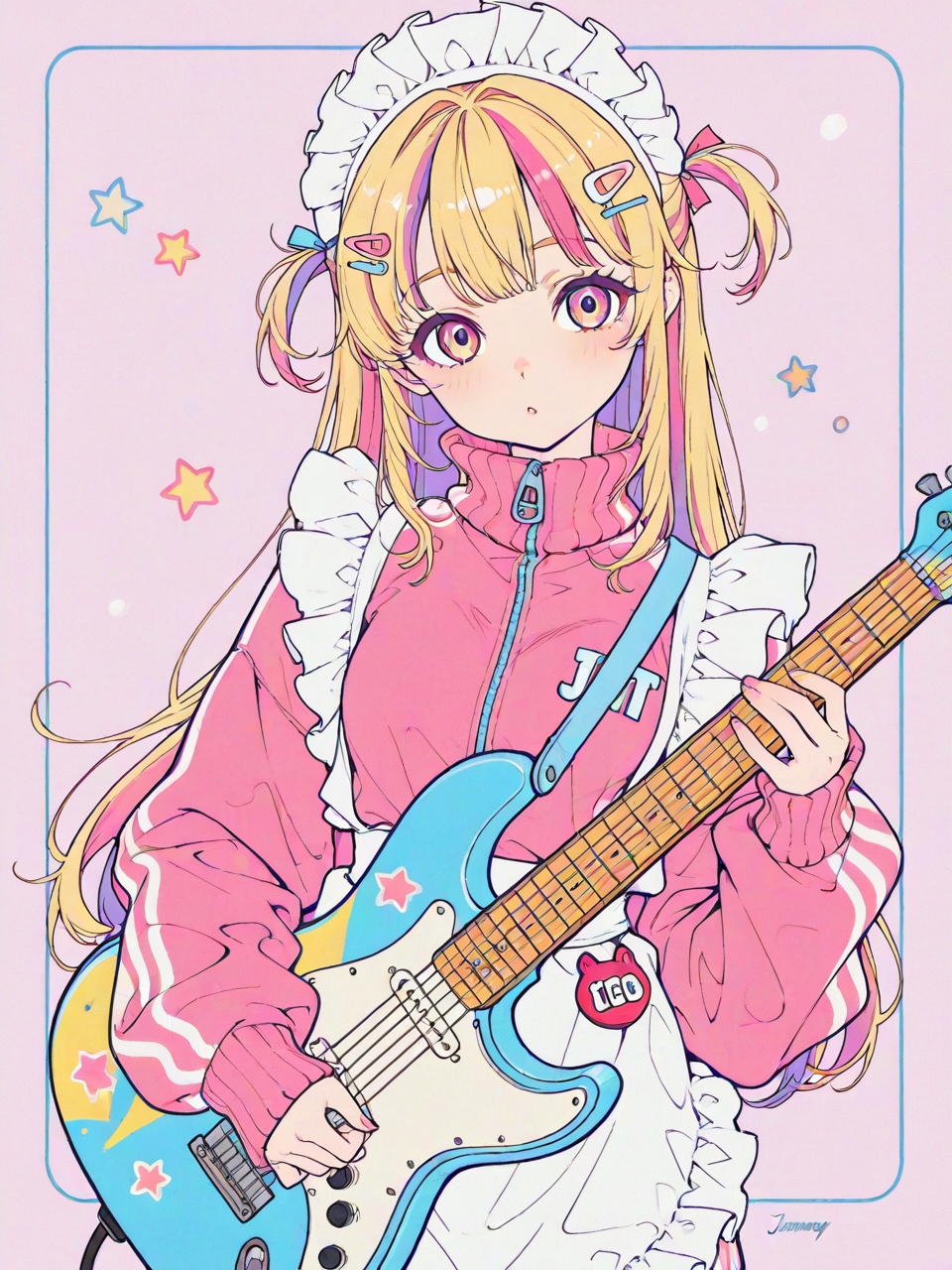 1girl,  jammy chan,  jersey maid on Tensor.Art