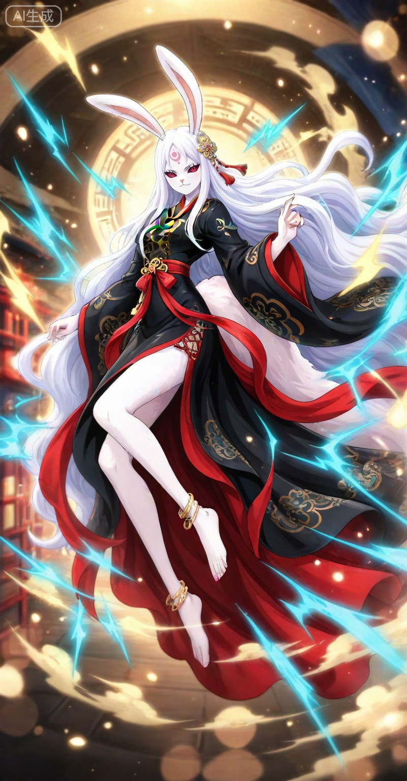 Carrot one piece,Carrot\(one piece\),1girl,solo,animal ears,long hair,rabbit ears,furry female,white fur,very long hair,furry,rabbit girl,red eyes,white hair,looking at viewer,ribbon,colored sclera,
lvjing,1girl,bird,long hair,dress,jewelry,solo,hair ornament,forehead mark,anklet,barefoot,facial mark,chinese clothes,full body,floating,5,

depth of field,masterpiece,best quality,very aesthetic,alternate costume,alternate costume,2024,2023,perfect composition,ultra-detailed,extreme aesthetic,masterpiece,best quality,good quality,newest,year 2024,year 2023,very aesthetic,absurdres,looking_at_viewer,colorful,