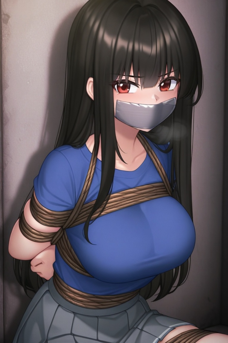 1girl,  solo,  bondage on Tensor.Art