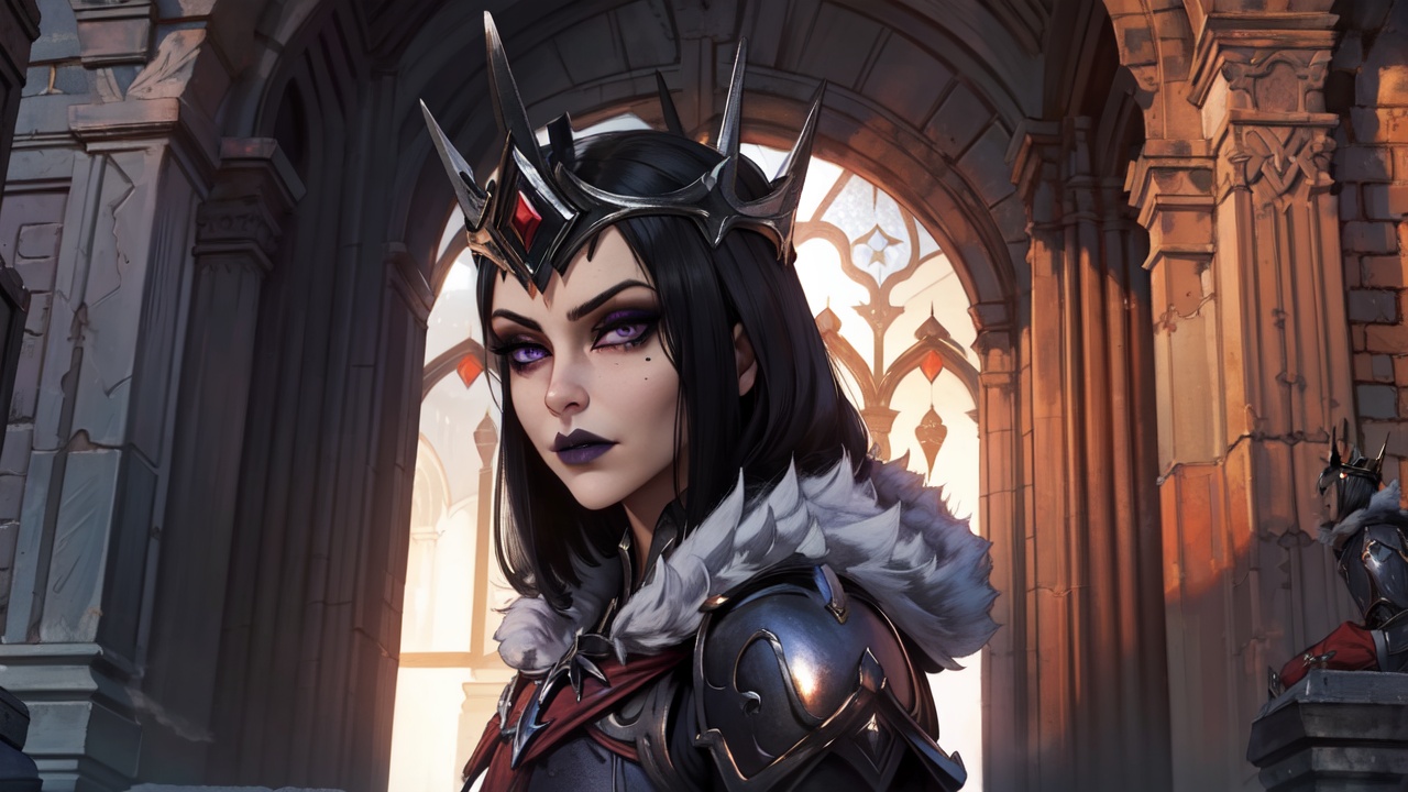 MorganLeFay Smite,  1girl,  solo on Tensor.Art