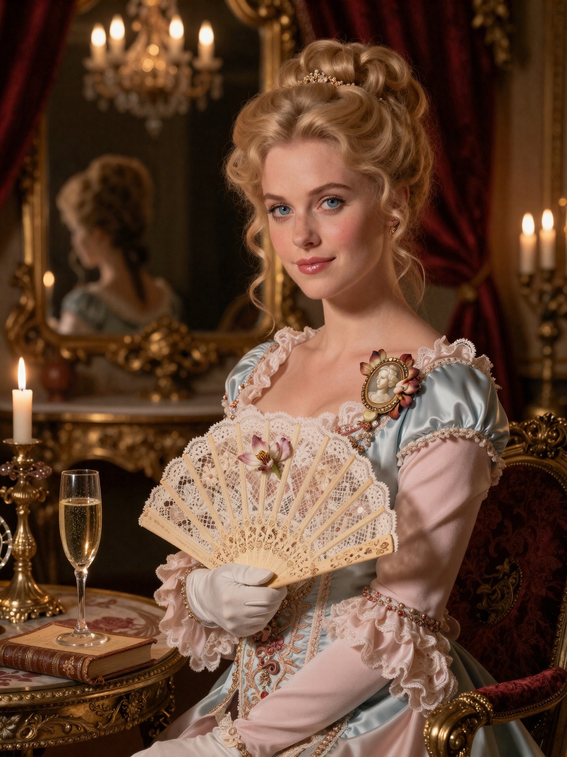 A meticulously art-directed,  historically immersive scene rendered in the ultra-detailed,  elegant realism of cinematic 1...