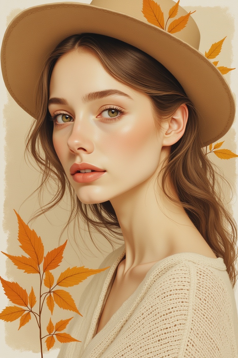 annrin_ivoryautumn,  close-up portrait of a woman,  soft natural expression on Tensor.Art