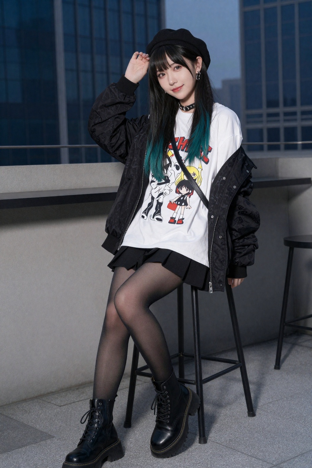 heisi,  年轻可爱亚洲女孩,  长直黑发齐刘海 on Tensor.Art