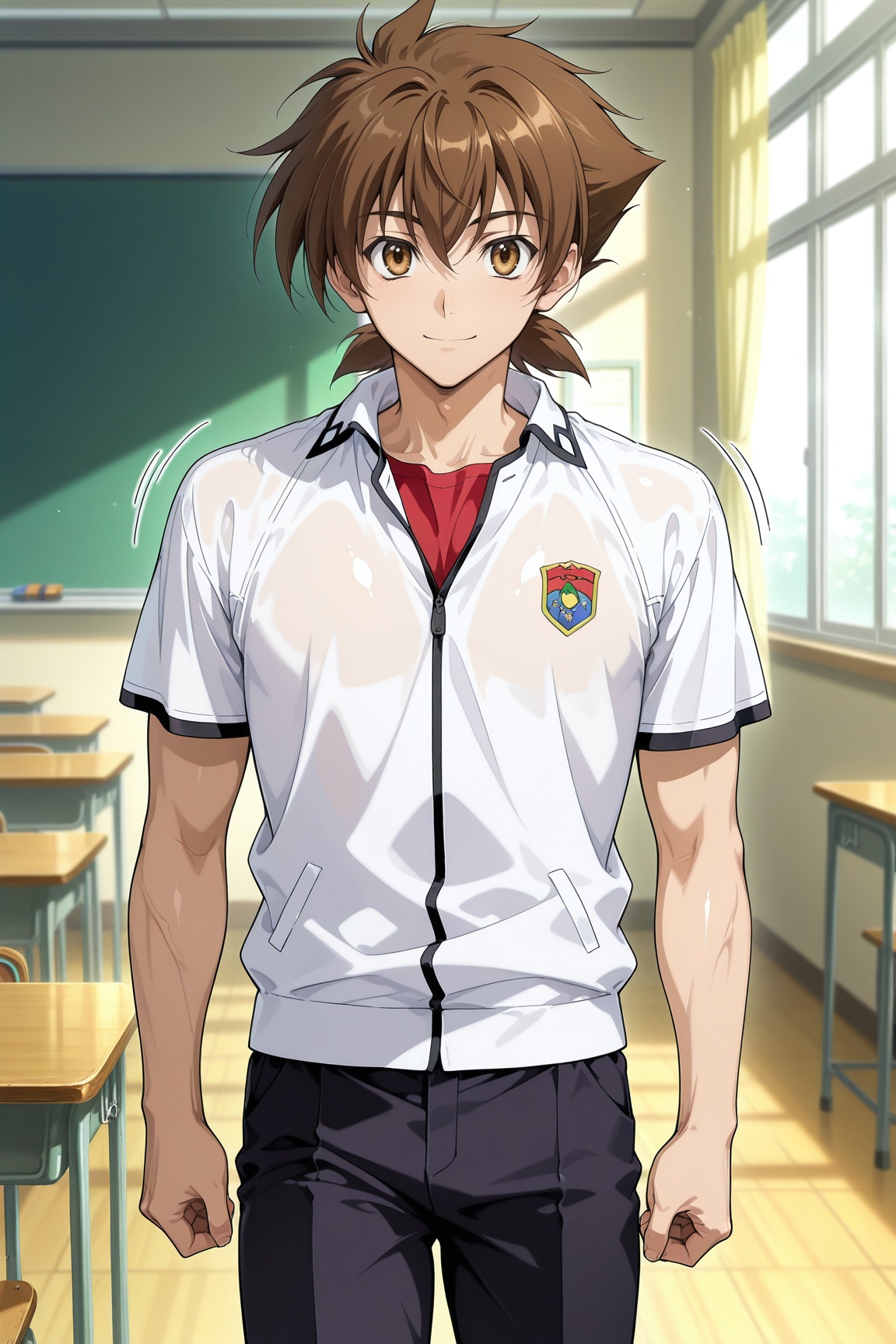 1man,  Hyoudou Issei,  brown hair on Tensor.Art