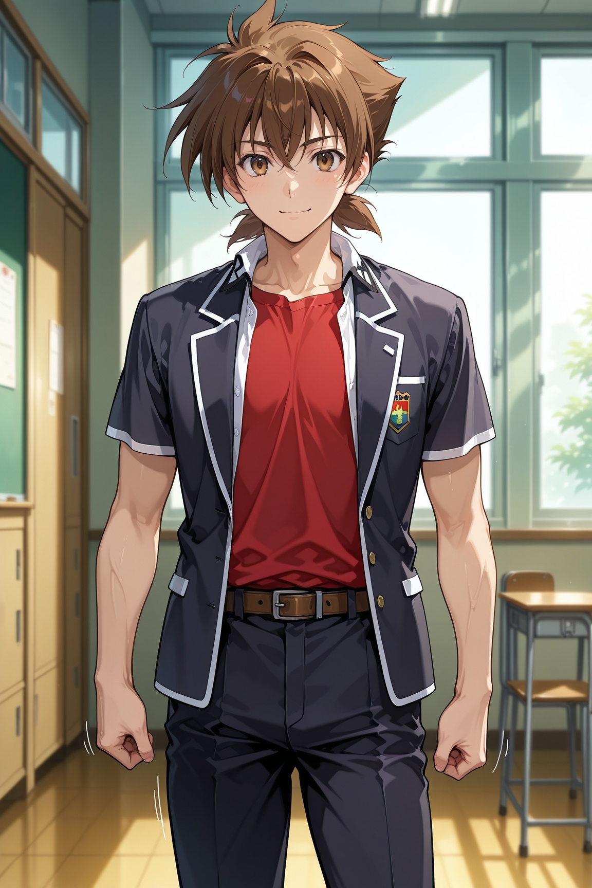 1man,  Hyoudou Issei,  brown hair on Tensor.Art