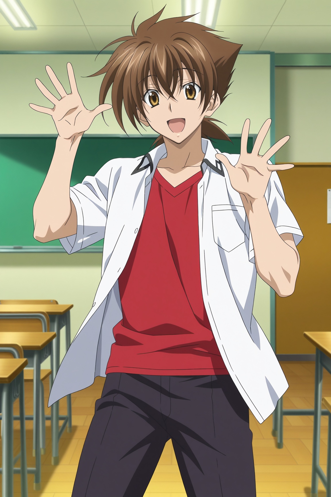 1man,  IsseiHYoudouDXD,  brown hair on Tensor.Art
