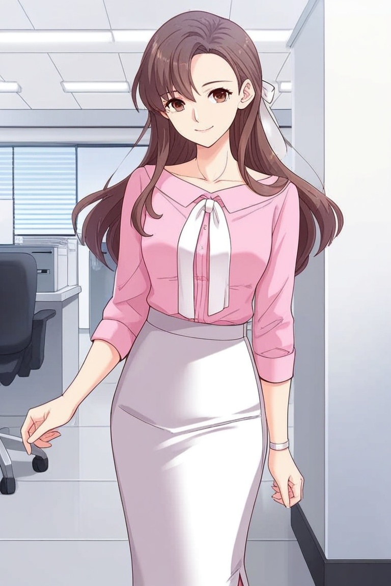 1girl,  solo,  brown hair on Tensor.Art