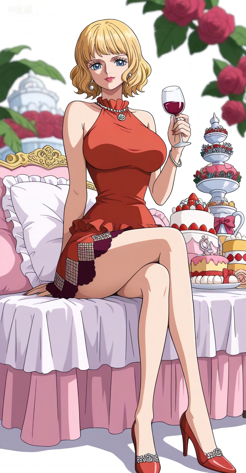 ,Stussy one piece,Stussy\(one piece\),blonde hair,blue eyes,short hair,makeup,large breasts,lipstick,Stussy one piece,Stussy\(one piece\),1girl,blue eyes,blonde hair,solo,flower,retro artstyle,short hair,looking at viewer,makeup,rose,smile,lipstick,
1girl,solo,dress,high heels,breasts,red dress,jewelry,cup,crossed legs,bracelet,sitting,drinking glass,smile,sleeveless,holding,sleeveless dress,looking at viewer,large breasts,food,cake,wine glass,holding cup,legs,earrings,short dress,bangle,full body,long legs,red footwear,pillow,1

depth of field,masterpiece,best quality,very aesthetic,alternate costume,alternate costume,2024,2023,perfect composition,ultra-detailed,extreme aesthetic,masterpiece,best quality,good quality,newest,year 2024,year 2023,very aesthetic,absurdres,looking_at_viewer,colorful,white_background,simple background,