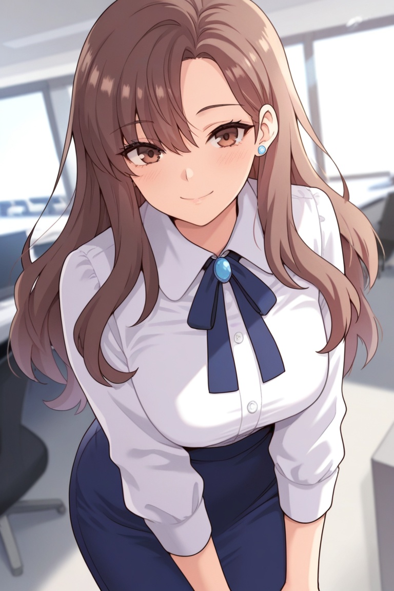 1girl,  solo,  brown hair on Tensor.Art