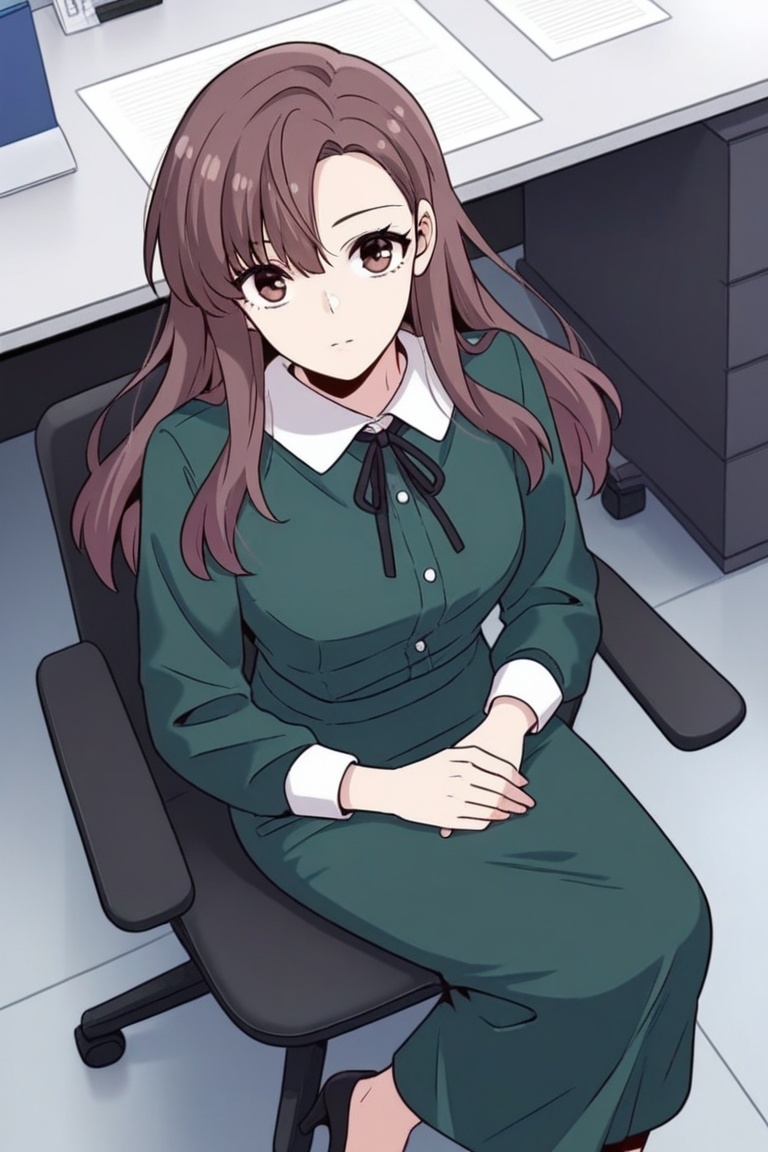 1girl,  solo,  brown hair on Tensor.Art