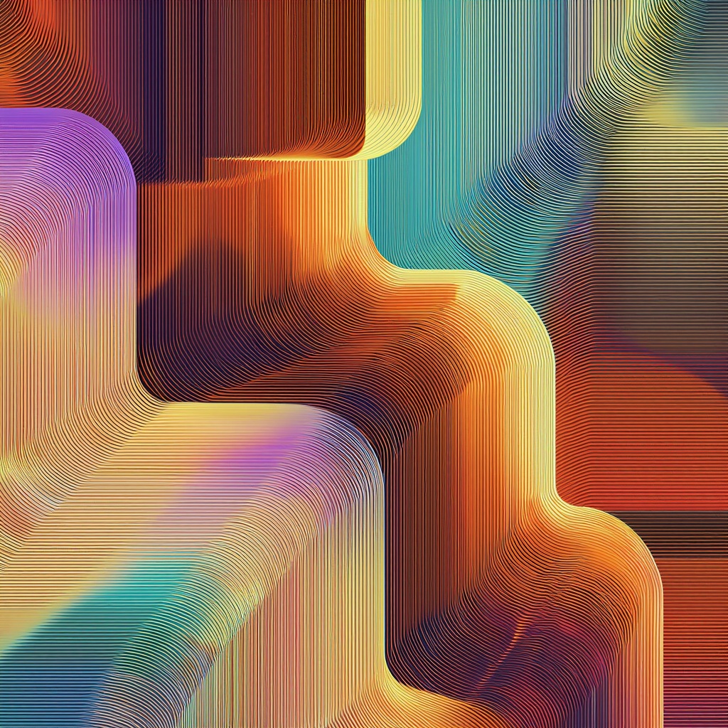 create illusion pattern of lines in colors,  oumabstract on Tensor.Art