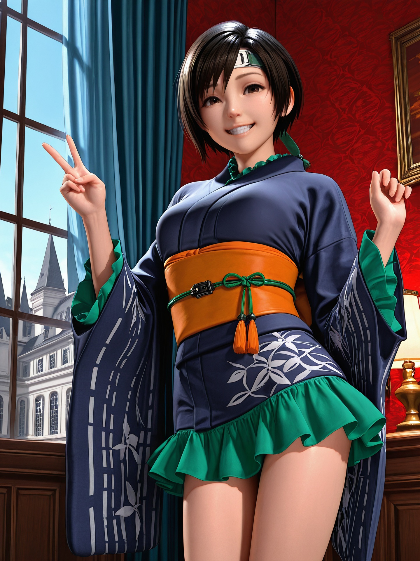 sreliata,  yuffie kisaragi,  brown eyes on Tensor.Art