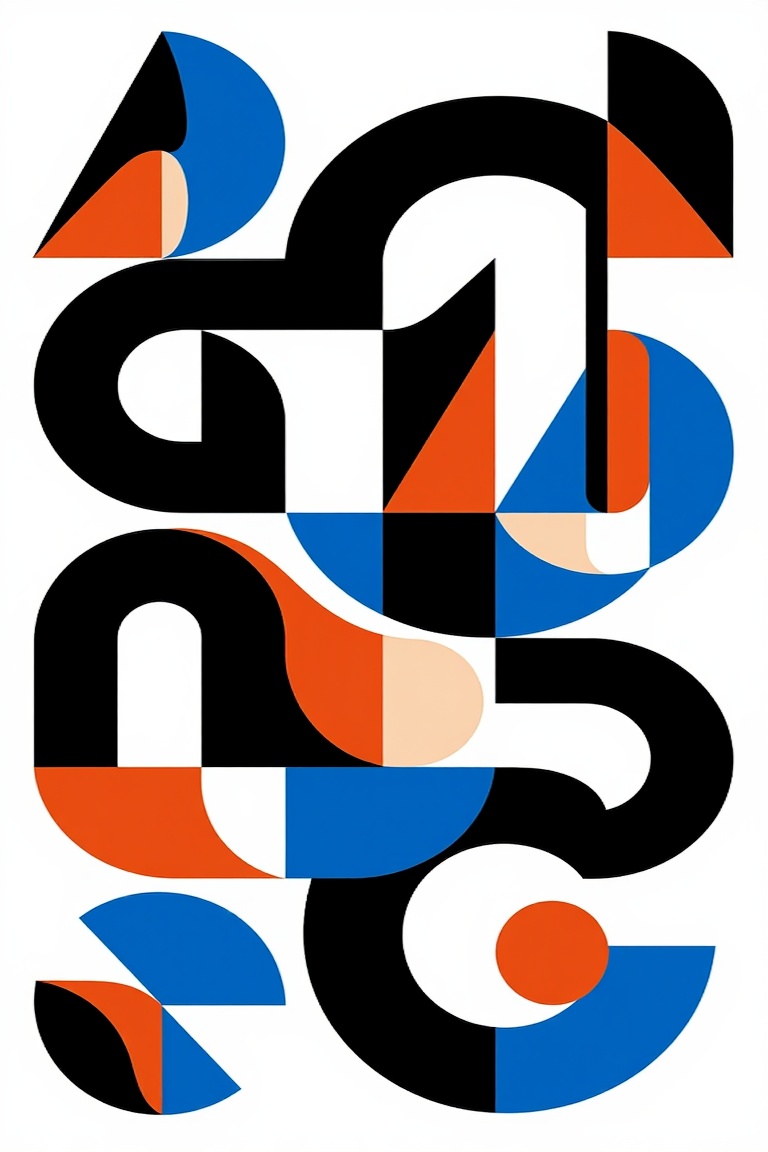 composition geometric ,  oumabstract on Tensor.Art