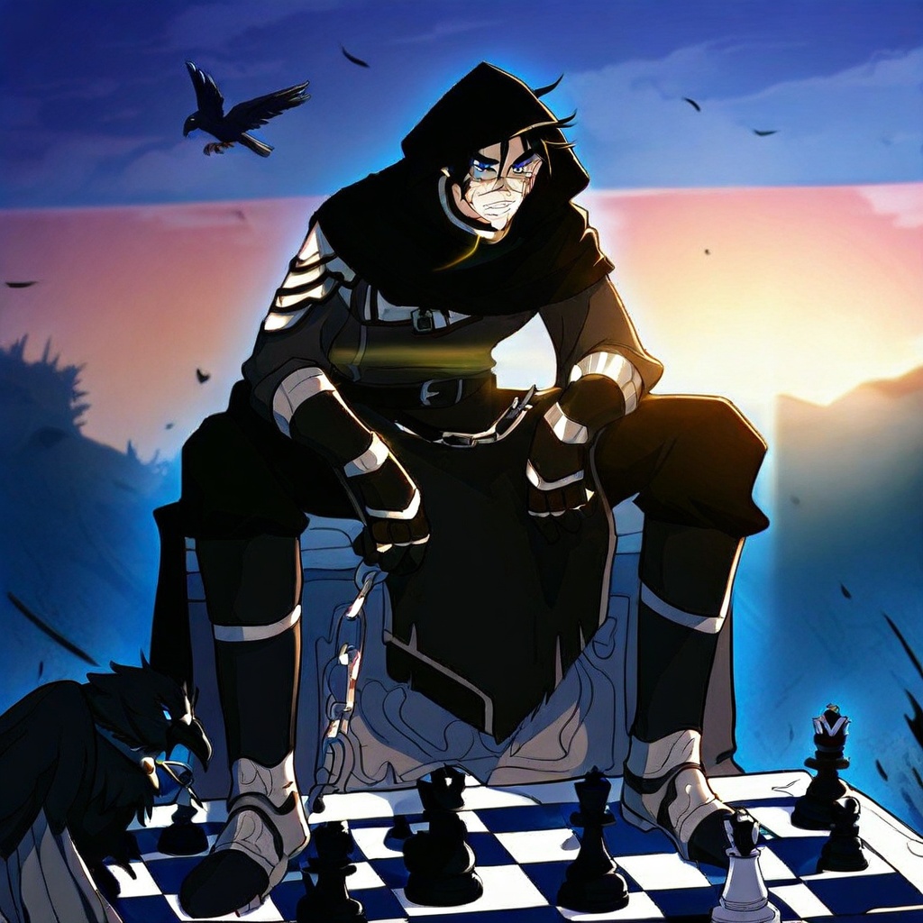 Raven,  black hair,  hair between eyes on Tensor.Art
