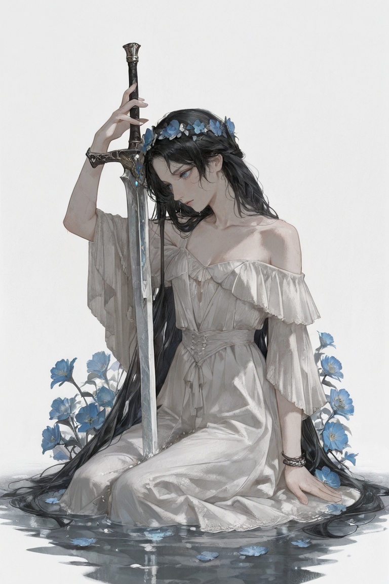 lazypos,  1girl,  black hair on Tensor.Art