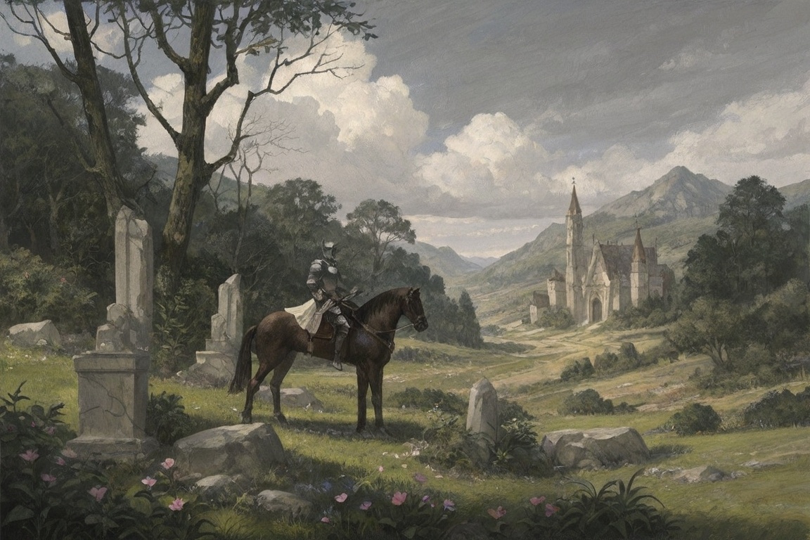 lazypos,  horseback riding,  pink flower on Tensor.Art