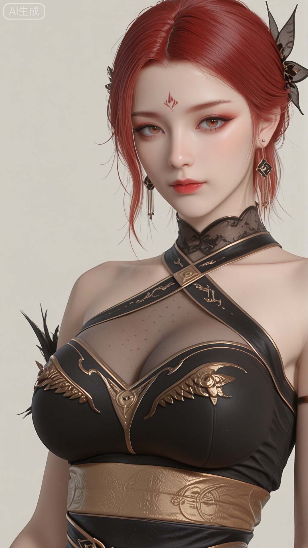 YF clothes, solo, exquisite skin, upper_body, looking at viewer, even illumination, very awa, simple background,