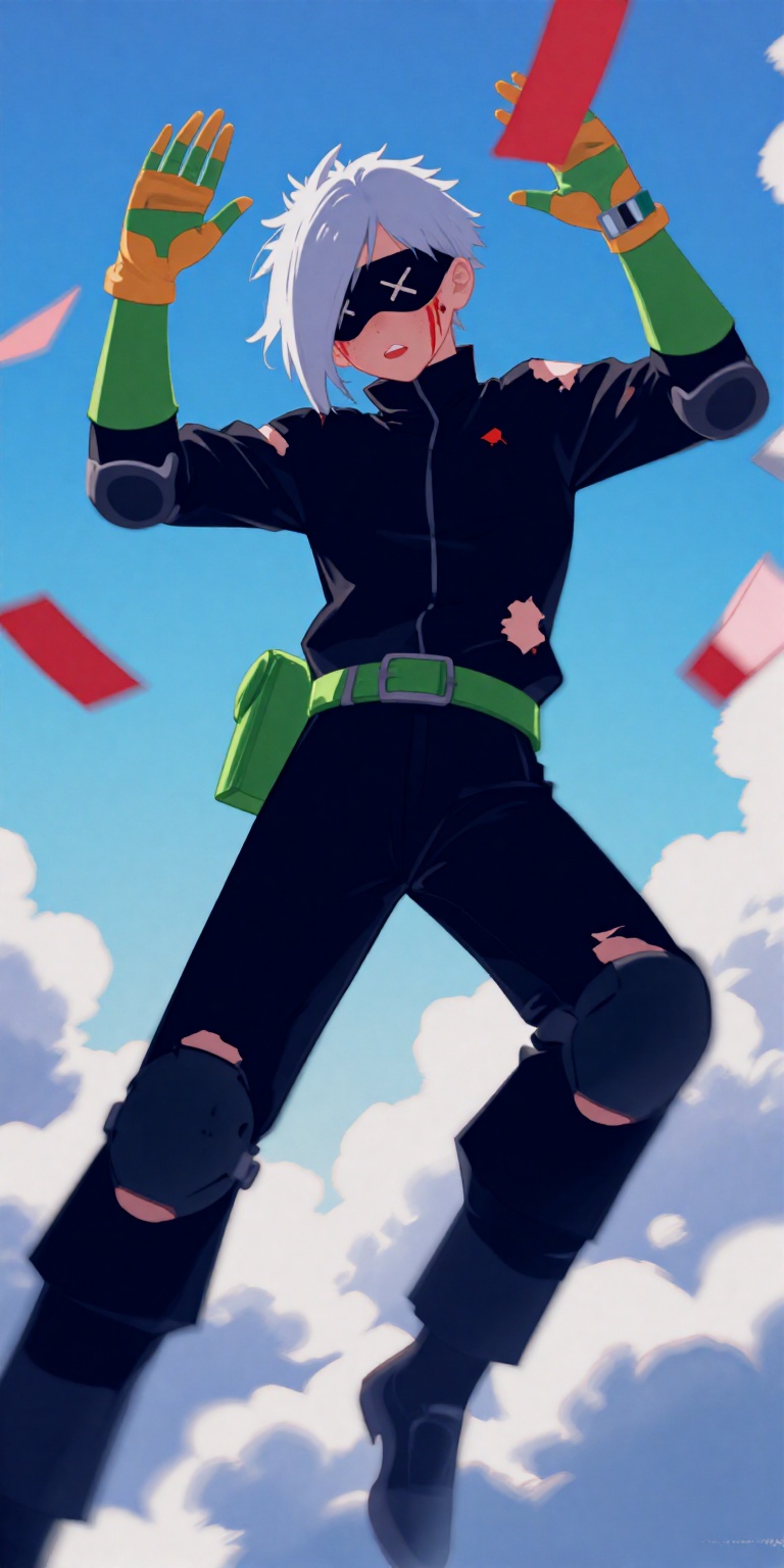 1boy,  cloud,  buckle on Tensor.Art