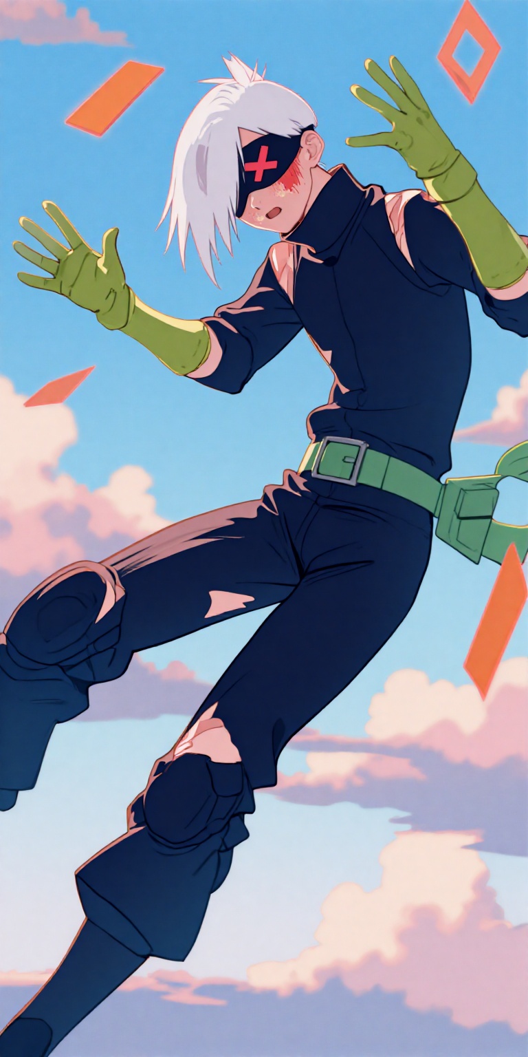 1boy,  cloud,  buckle on Tensor.Art