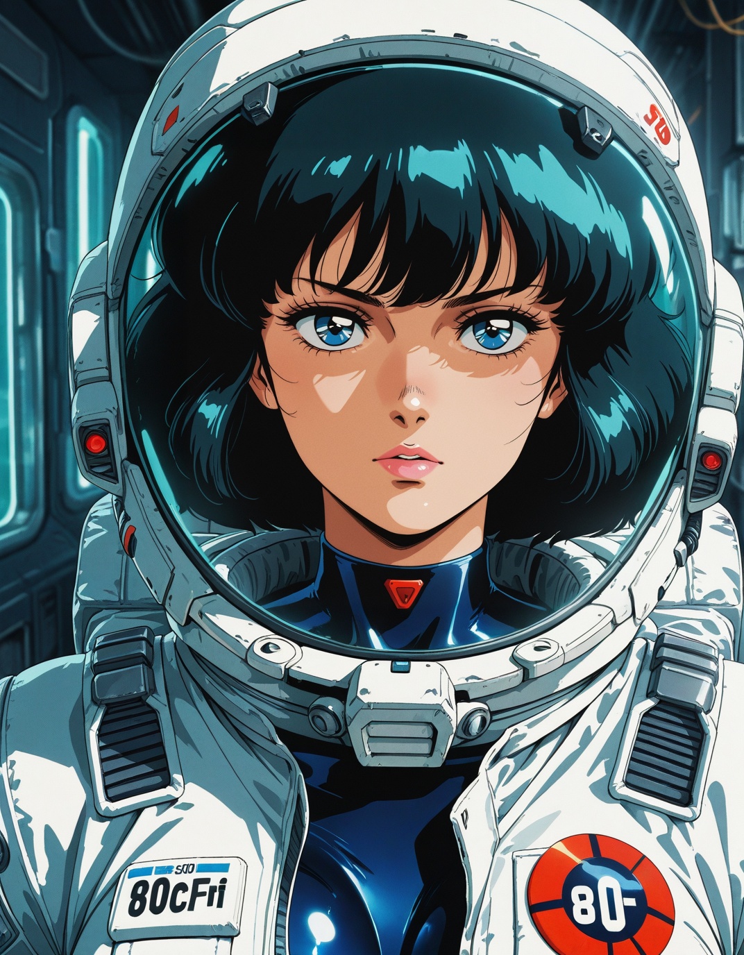 one girl,  sci-fi,  astronaut on Tensor.Art
