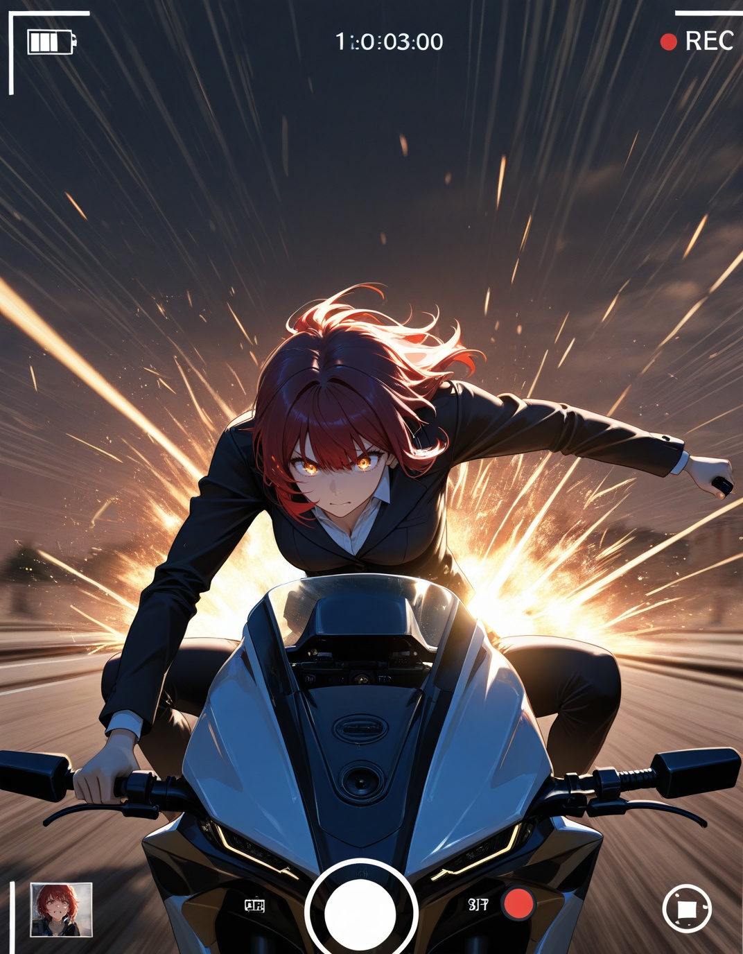 high-speed transition shot,  1girl sprinting at full velocity and launching into a jump without slowing down,  forward-lea...