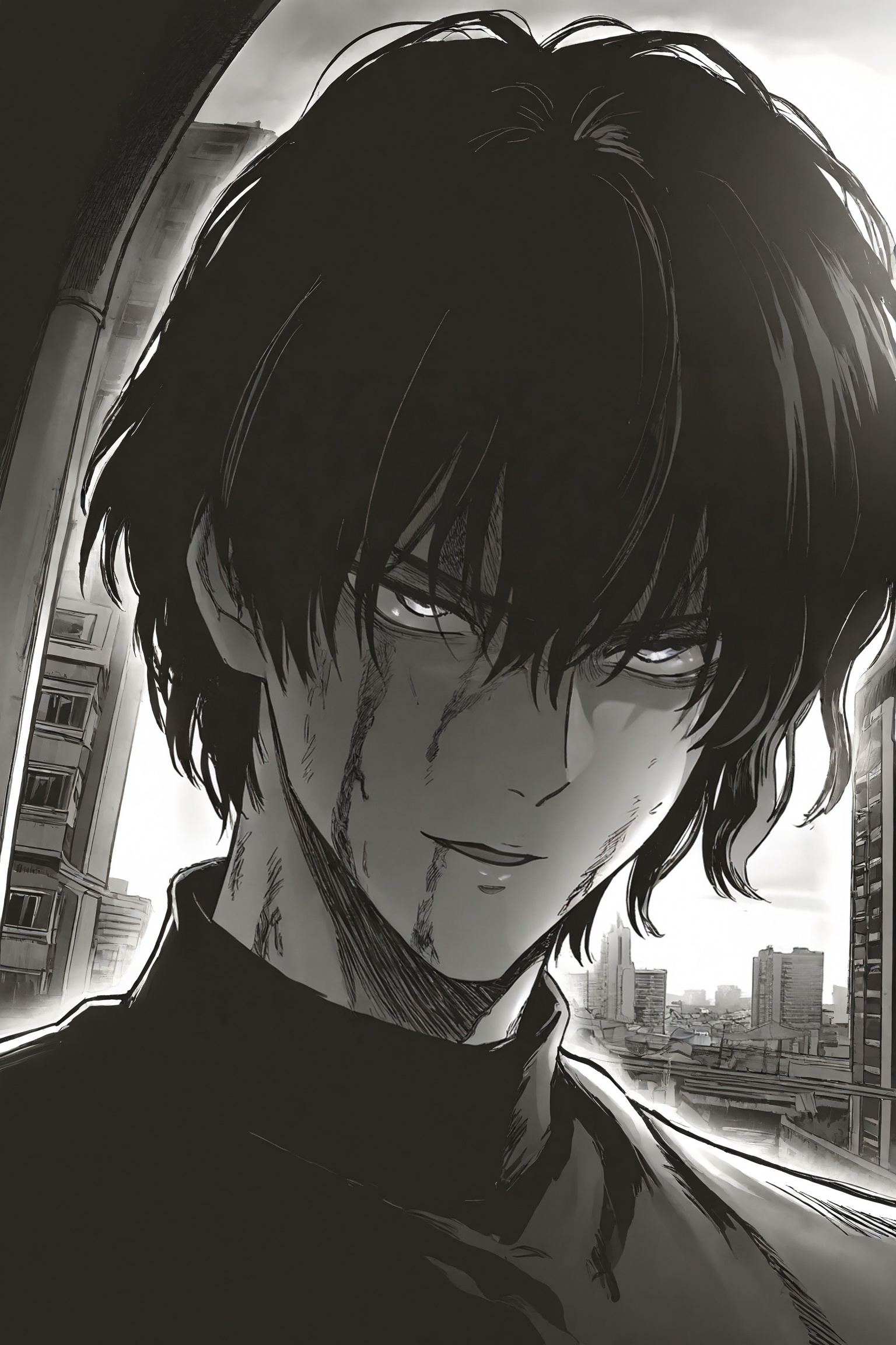masterpiece,  high quality,  grey scale on Tensor.Art
