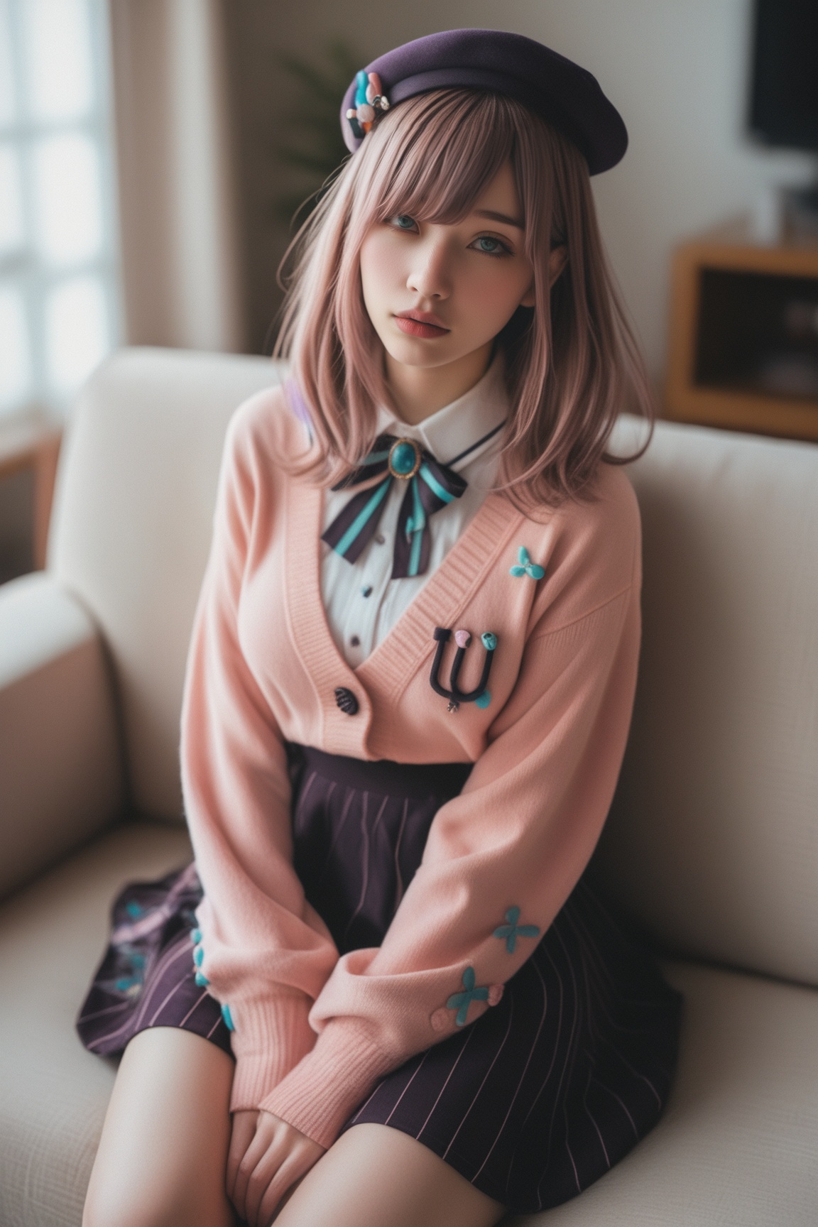 1girl,  suzuhara lulu,  nijisanji on Tensor.Art