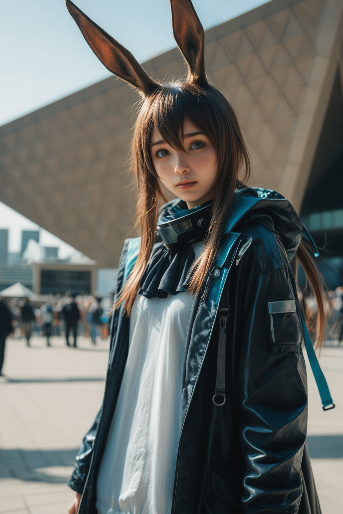 1girl,  amiya \(arknights\),  arknights on Tensor.Art