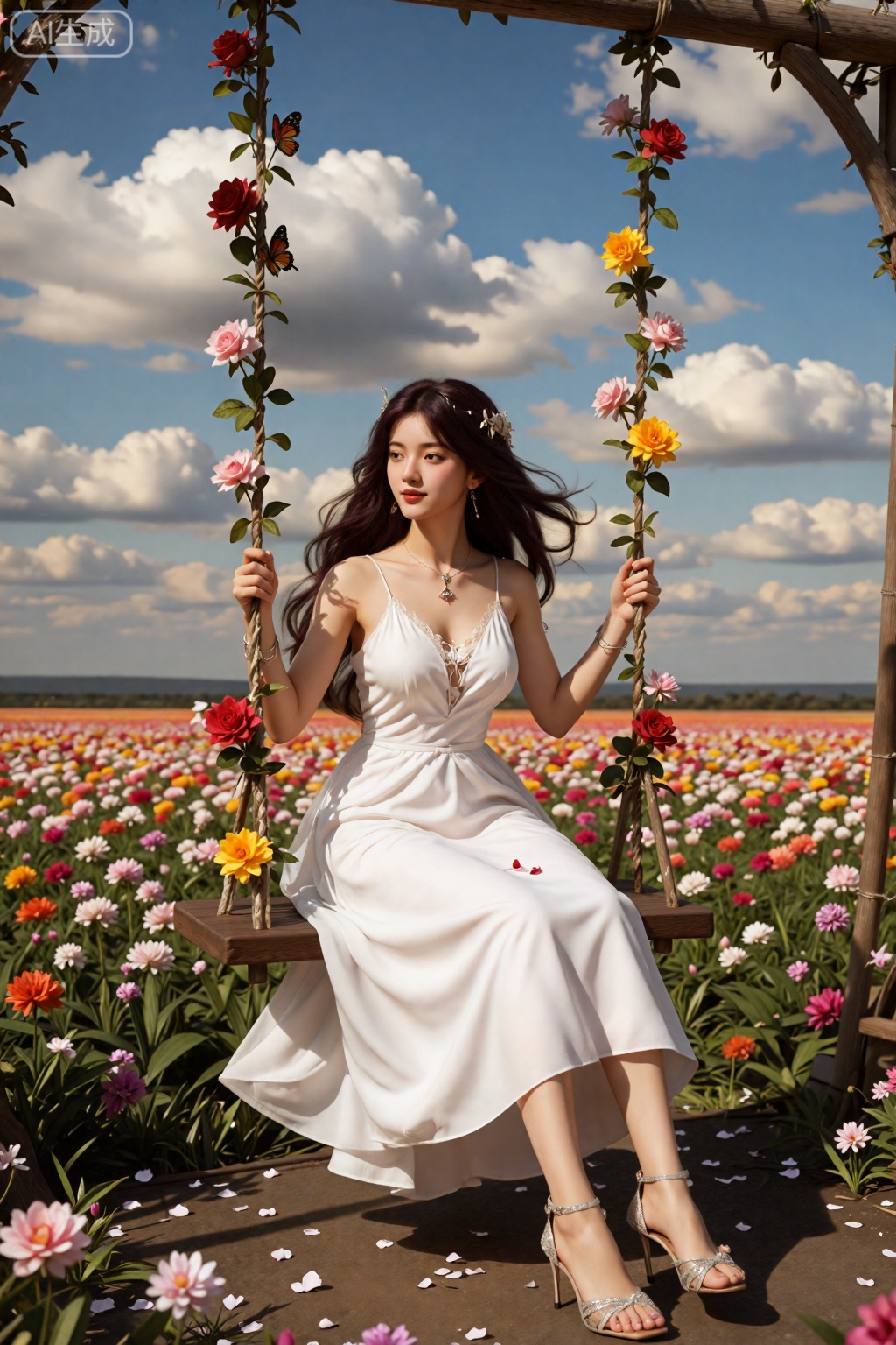 Surreal warm cinematic full body shot photography,  Kodak Professional Portra 160,  1girl by AI光影驿站 on Tensor.Art
