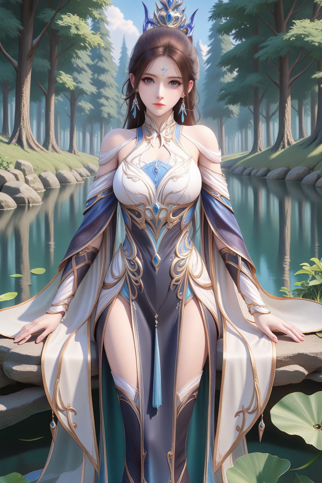 Pond,  Pond,  Forest on Tensor.Art
