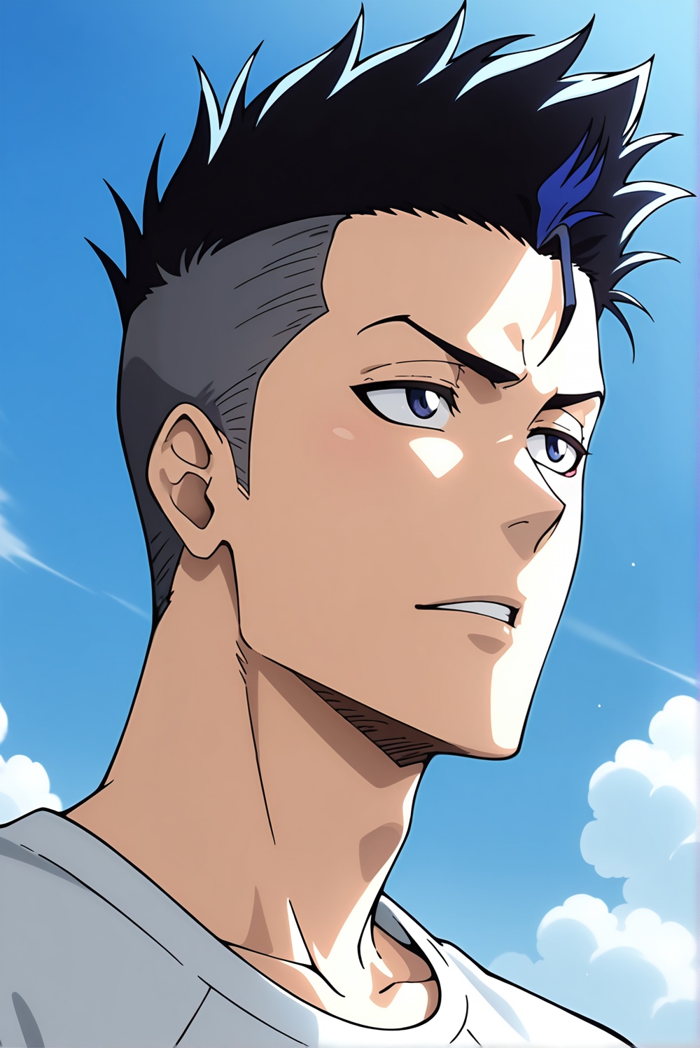 blue sky background,  masterpiece,  best quality on Tensor.Art