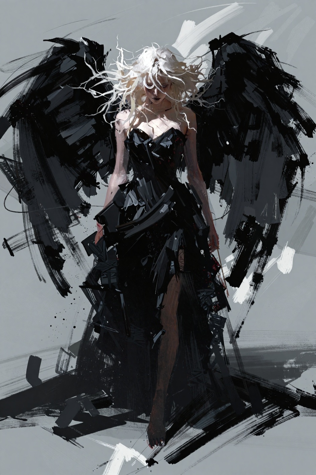 layeredtextures,  loose and expressive brushstrokes,  bold and rough brushstrokes on Tensor.Art