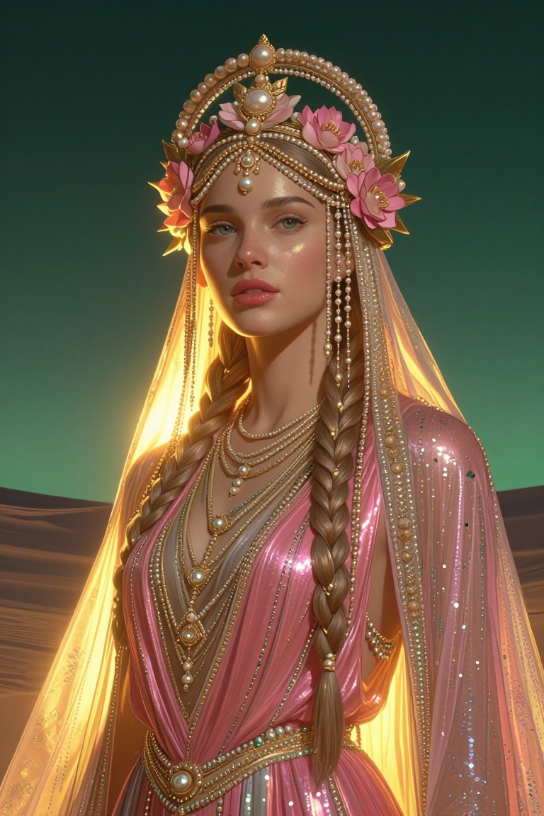 [Masterpiece fantasy digital portrait by Greg Rutkowski and Alphonse Mucha of] Ultra-detailed cinematic fantasy portrait o...