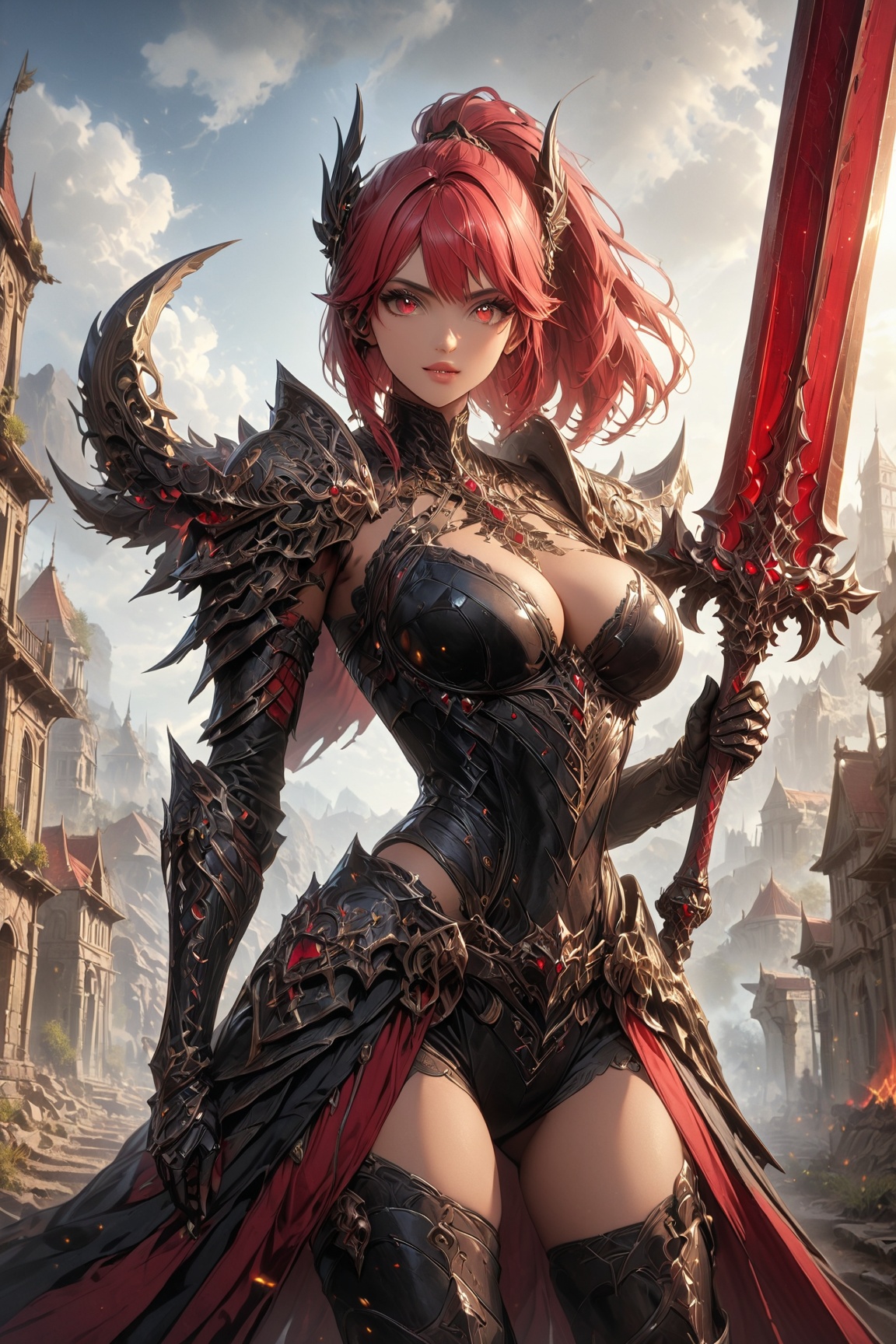 1girl,  *****_female,  thick_heavy_muscular_body on Tensor.Art