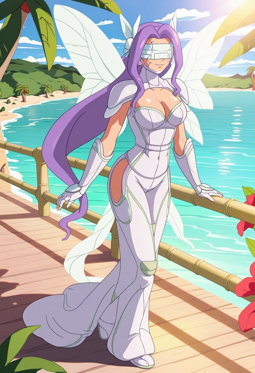 A highly detailed digital anime illustration in an anime style with glossy highlights,  soft cel shading,  and natural col...