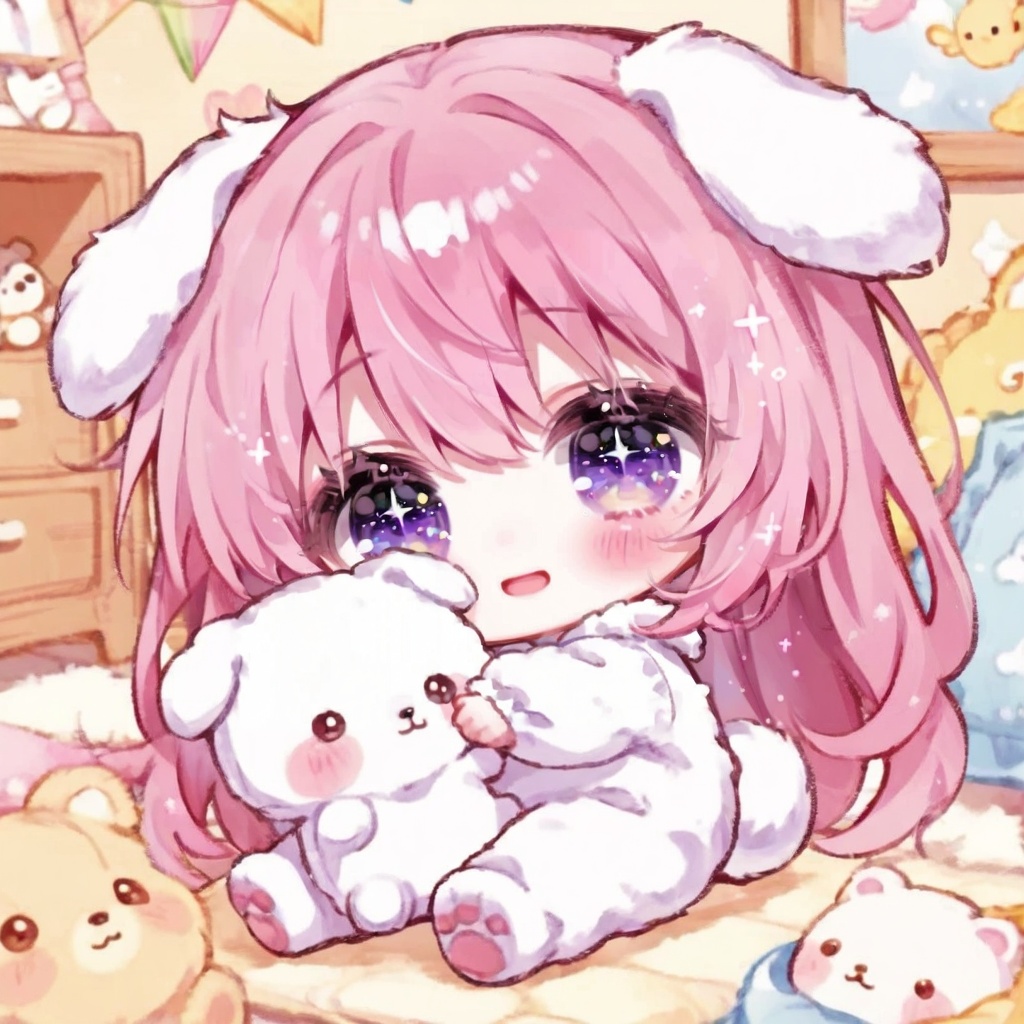 ((chibi)),  ),  ((ultra tiny baby chibi))very small body very big head super soft ultra fluffy proportion baby women appea...