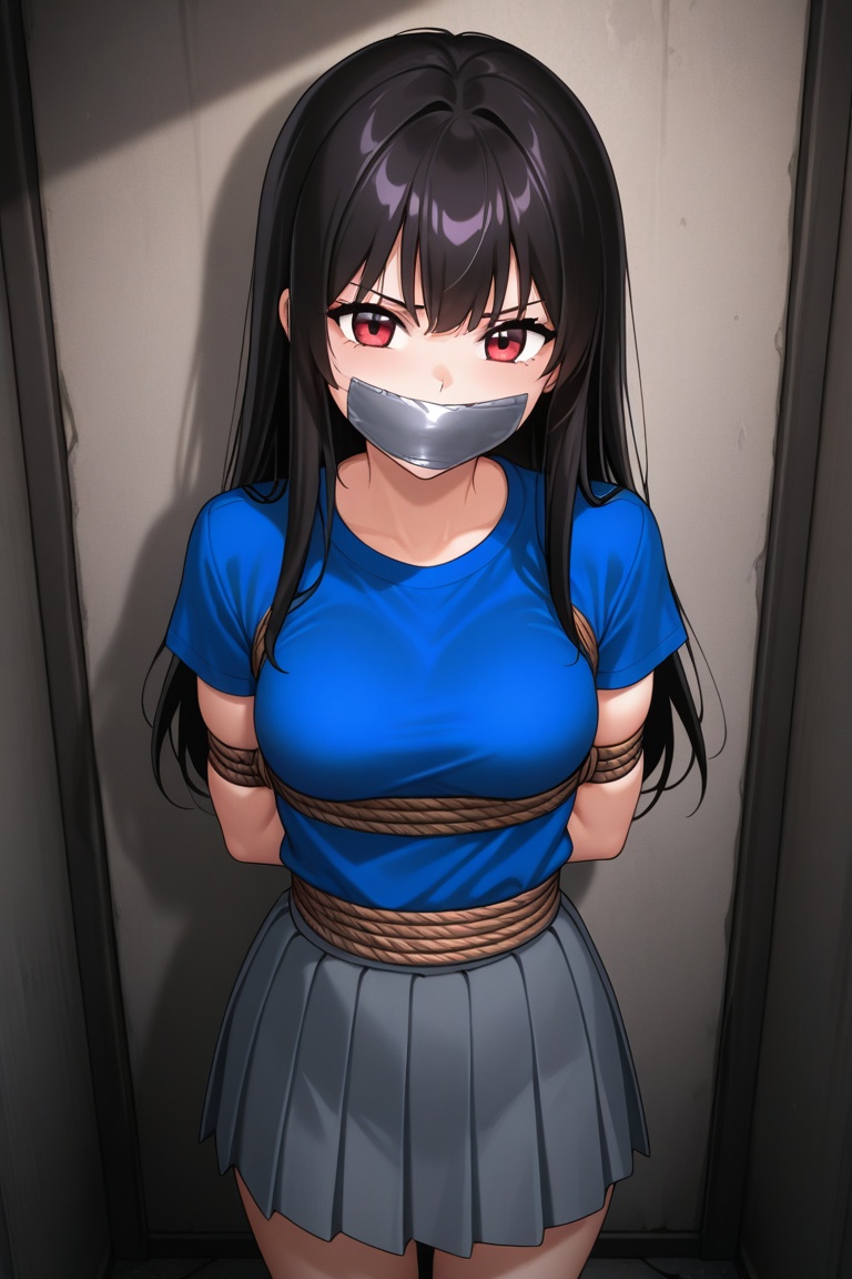 1girl,  solo,  bondage on Tensor.Art