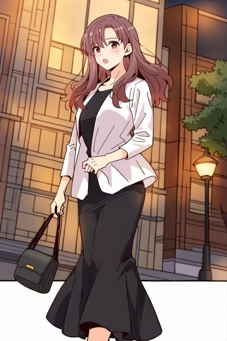 1girl,  solo,  brown hair on Tensor.Art