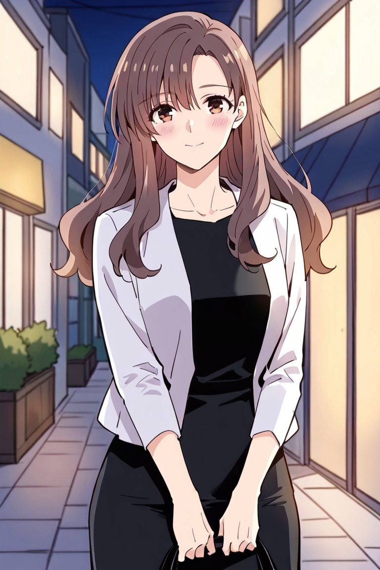 1girl,  solo,  brown hair on Tensor.Art